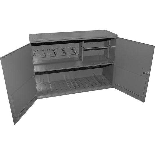 Abrasive Accessory Cabinet, Steel, 2 Drawers, 33-3/4" x 11-7/8" x 23-7/8", Grey