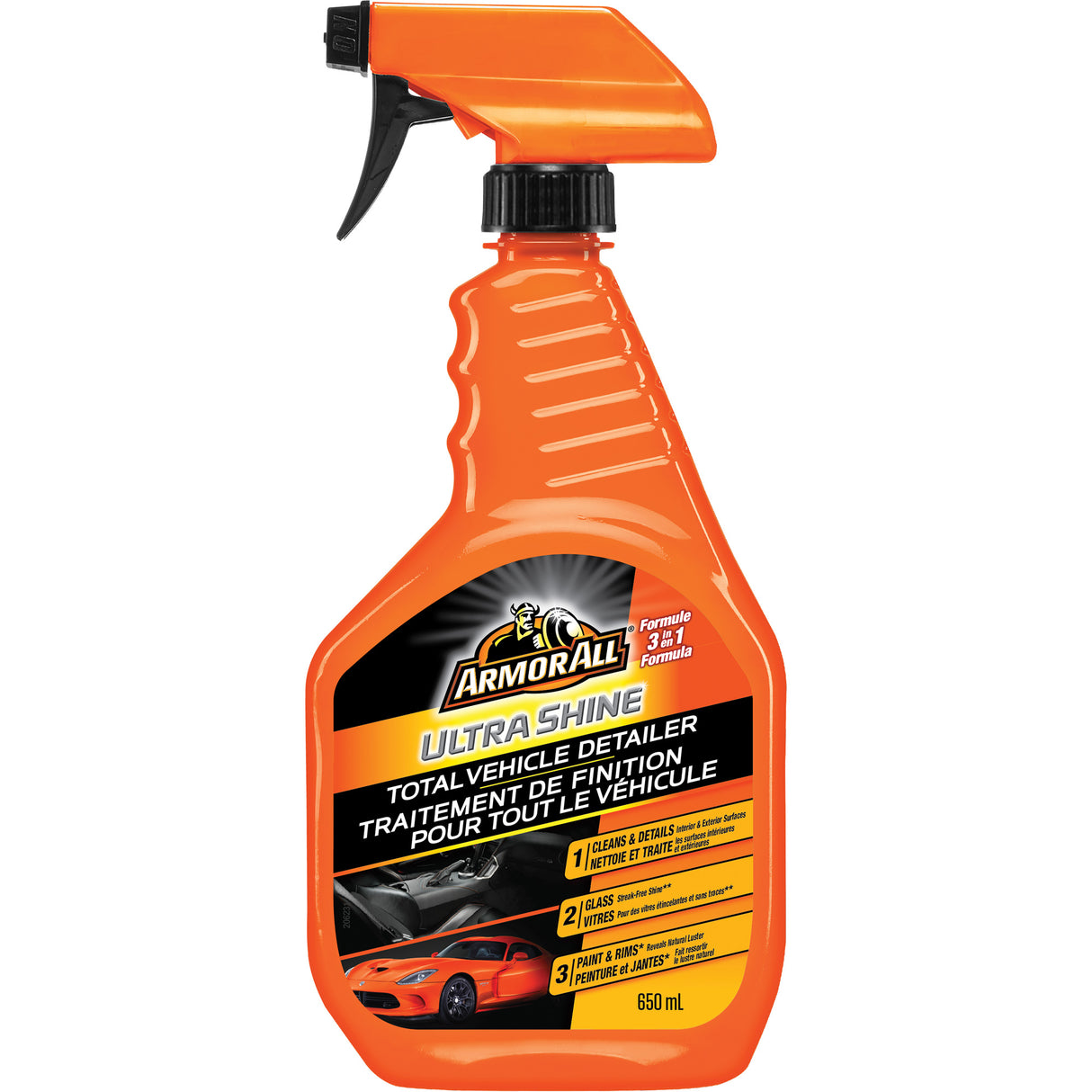 Ultra Shine Total Vehicle Detailer, 650 ml, Trigger Bottle