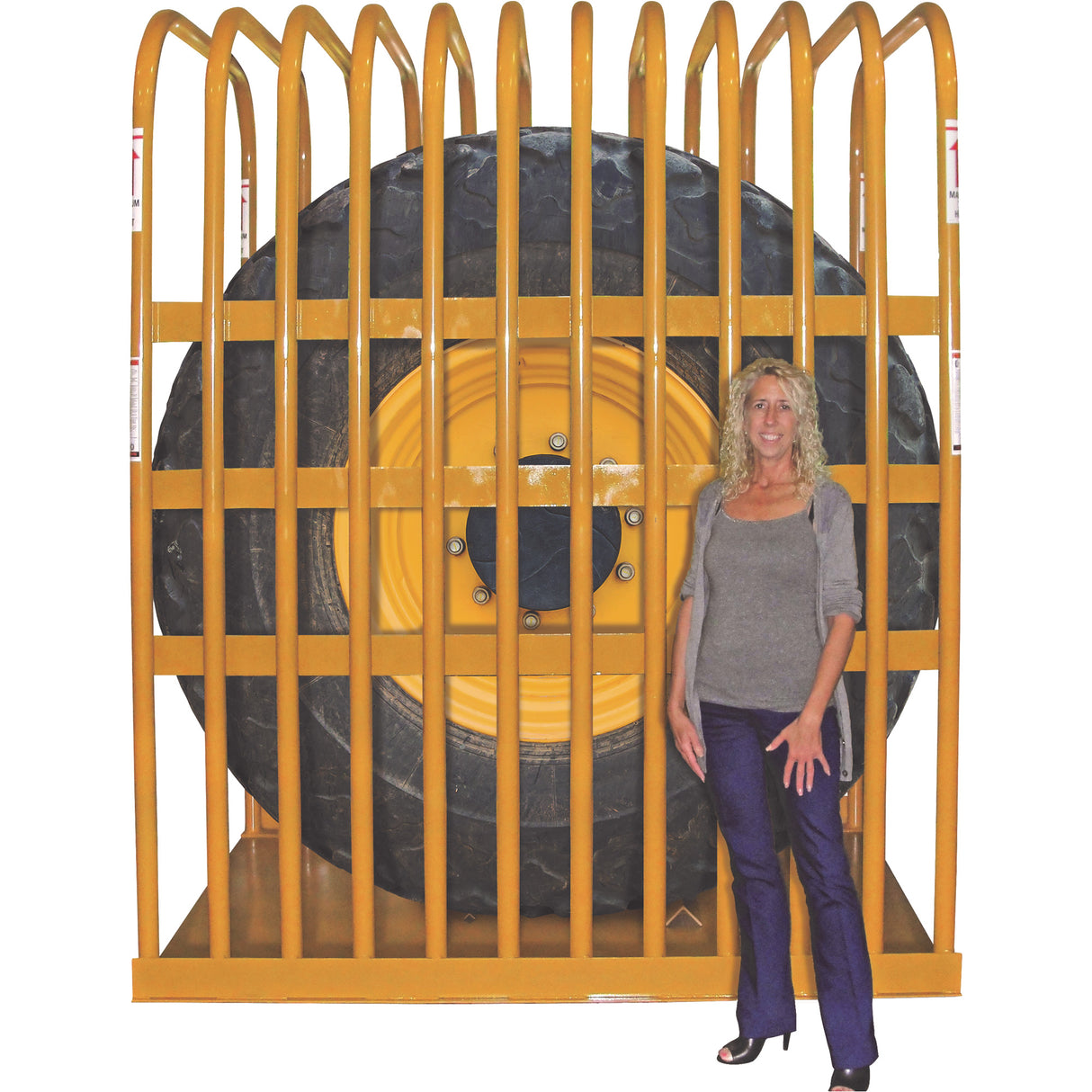 T112 12-Bar Earthmover Tire Inflation Cage