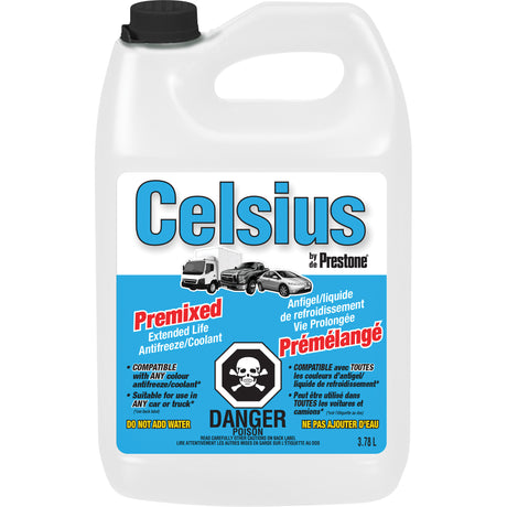 Celsius® Extended Life 50/50 Prediluted Antifreeze/Coolant, 3.78 L, Jug