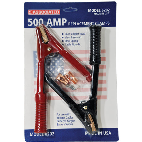 500 Amp Professional Heavy-Duty Booster Cable Clamps