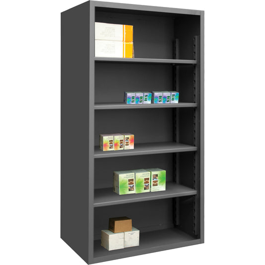 Heavy-Duty Shelving, Steel, Bolted, 850 lbs. Capacity, 48" W x 72" H x 18" D