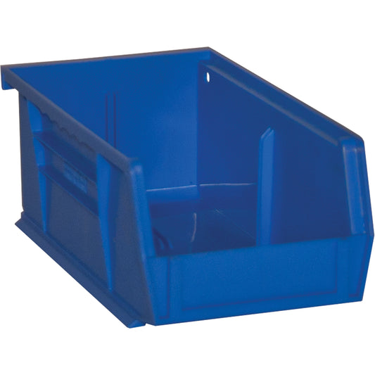 Hook-On Bins, 4" W x 3" H x 7" D, Blue, 10 lbs. Capacity