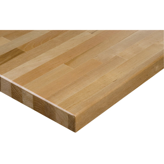 Hardwood Workbench Top, 48" W x 30" D, Square Edge, 1-1/4" Thick