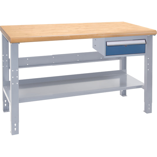 Industrial Modular Workbench, 1000 lbs. Cap., 60" W x 24" D