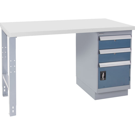 Industrial Duty Workbench, 30" W x 72" D x 34" H, 1000 lbs. Capacity
