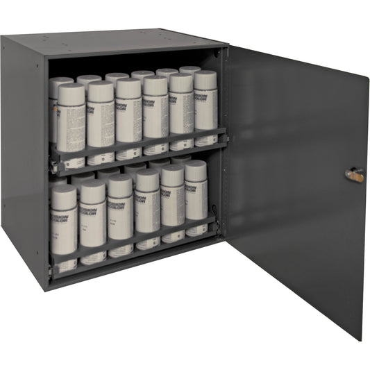 Aerosol Storage Cabinet, Steel, 21-7/8" H x 15-15/16" W x 20-5/16" D, Grey