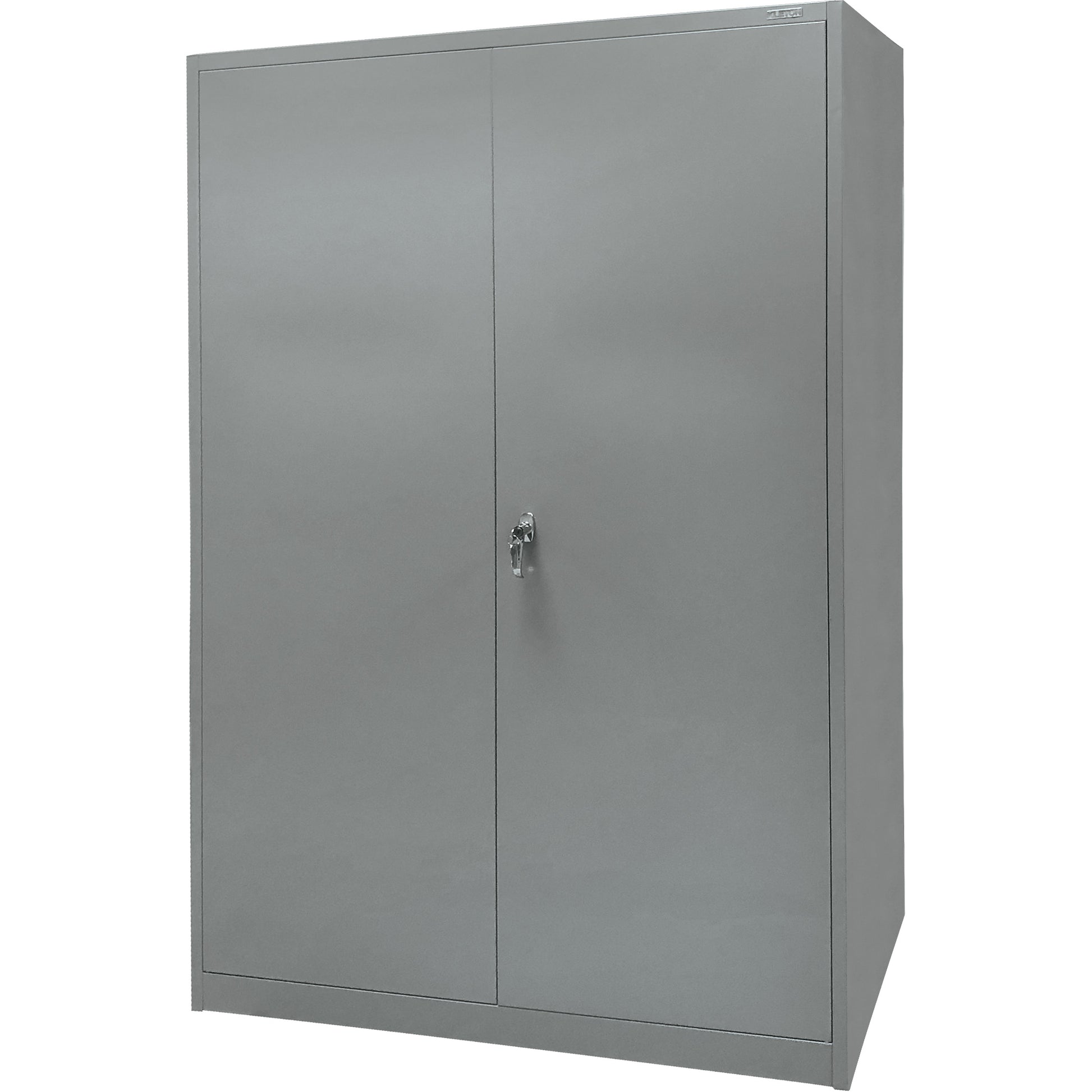 Storage Cabinet, Steel, 4 Shelves, 78" H x 48" W x 24" D, Grey