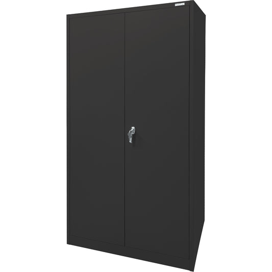 Storage Cabinet, Steel, 4 Shelves, 78" H x 36" W x 24" D, Black