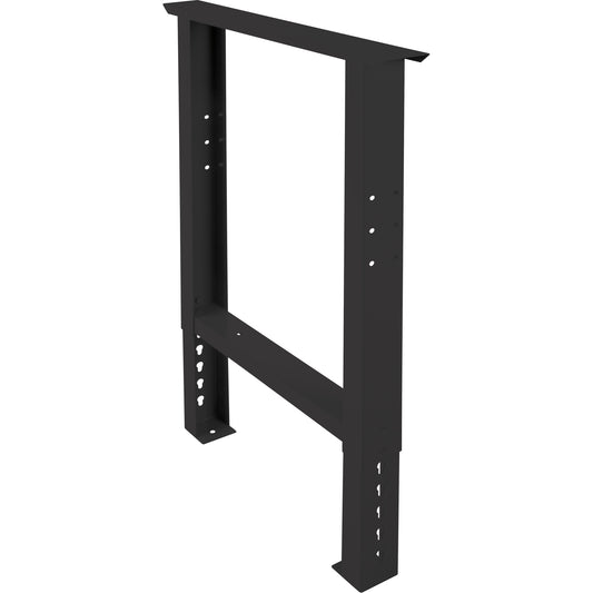 Industrial Duty Leg for Workbench, Steel, 24" D x 34" H, Single