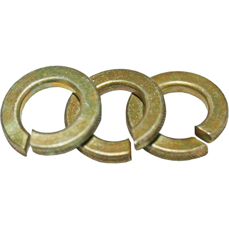 Split Lock Washer, 5/8", Yellow Zinc