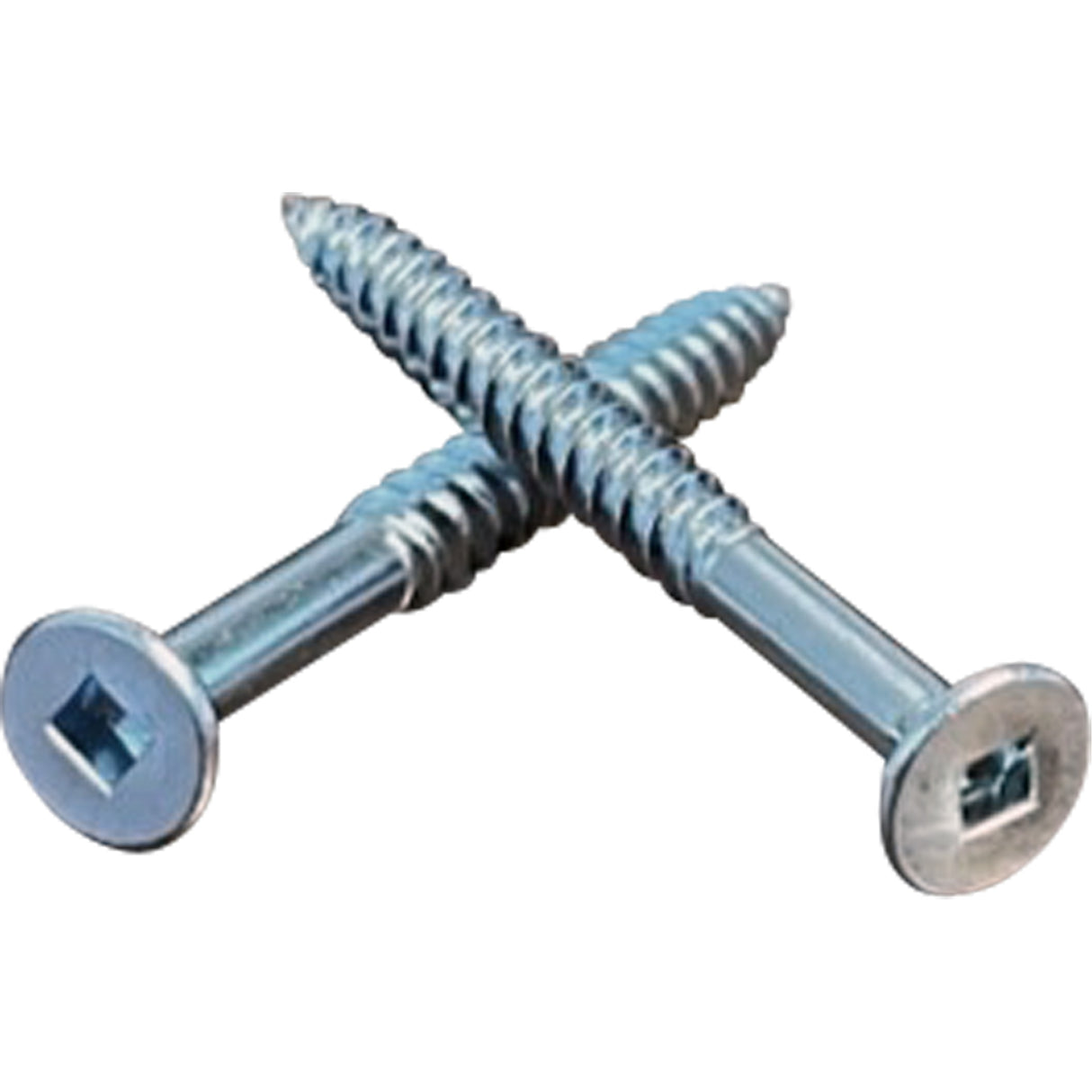 Flat SOC Wood Screws, #10 x 2" L, Zinc Plated