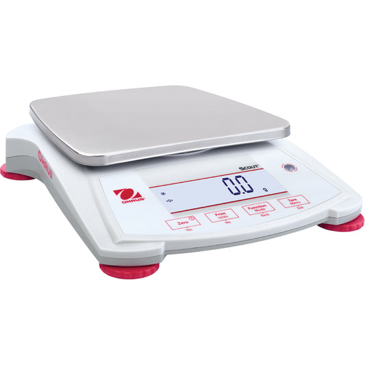 Scout SPX Portable Electronic Balance, 620 g Cap., 0.1 g Graduations
