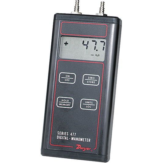 Manometer, Digital, 0 - 20 in. w.c/0 - 5 kPa