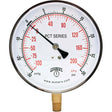 Contractor Pressure Gauge, 4-1/2" , 30 - 0 - 30 psi, Bottom Mount, Analogue