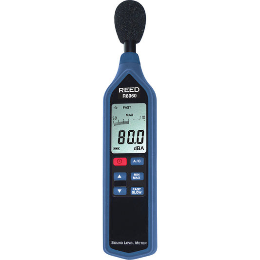 Sound Level Meter with ISO Certificate, 30 - 90 dB/50 - 110 dB/70 - 130 dB Measuring Range