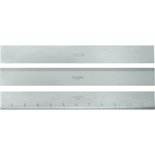 380 Series Steel Straight Edge, 12" L, 1-13/32" W, 11/64" Thickness