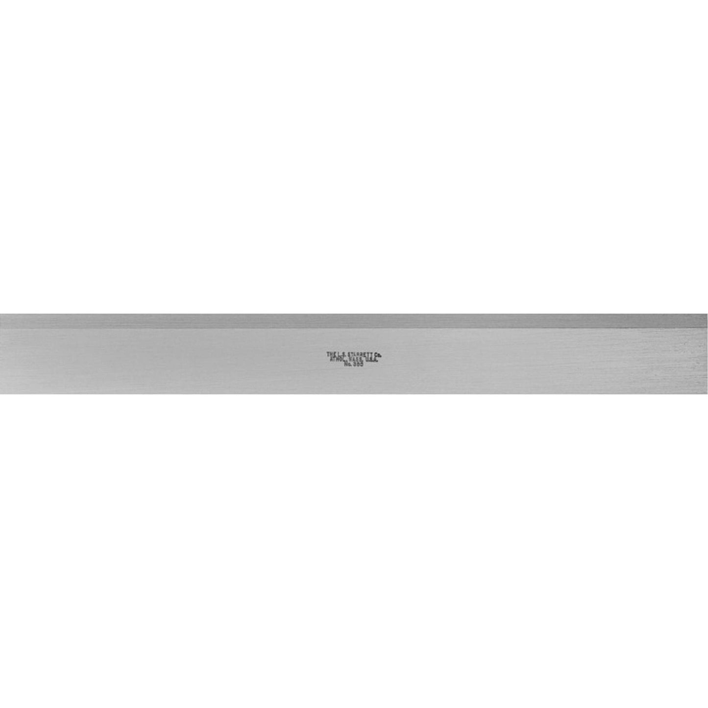385 Series Steel Straight Edge with Bevel, 12" L, 1-13/32" W, 11/64" Thickness