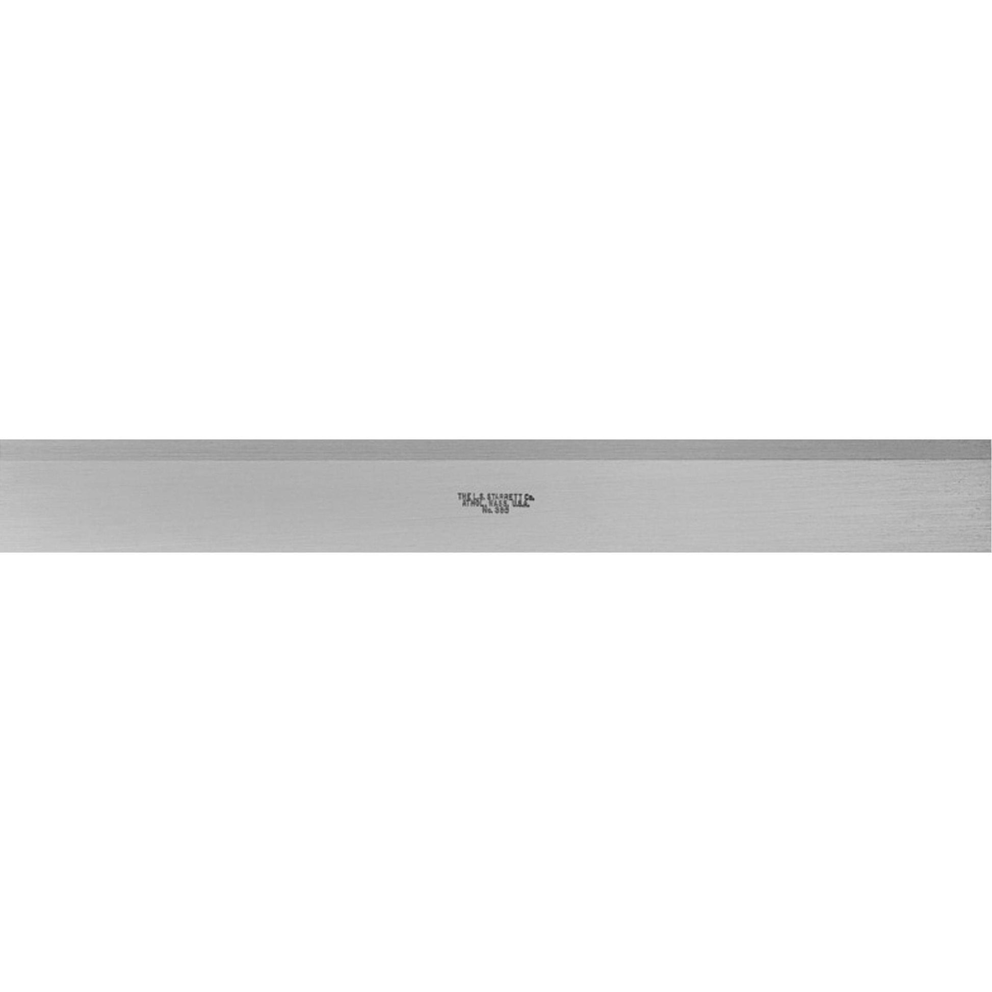 385 Series Steel Straight Edge with Bevel, 12" L, 1-13/32" W, 11/64" Thickness
