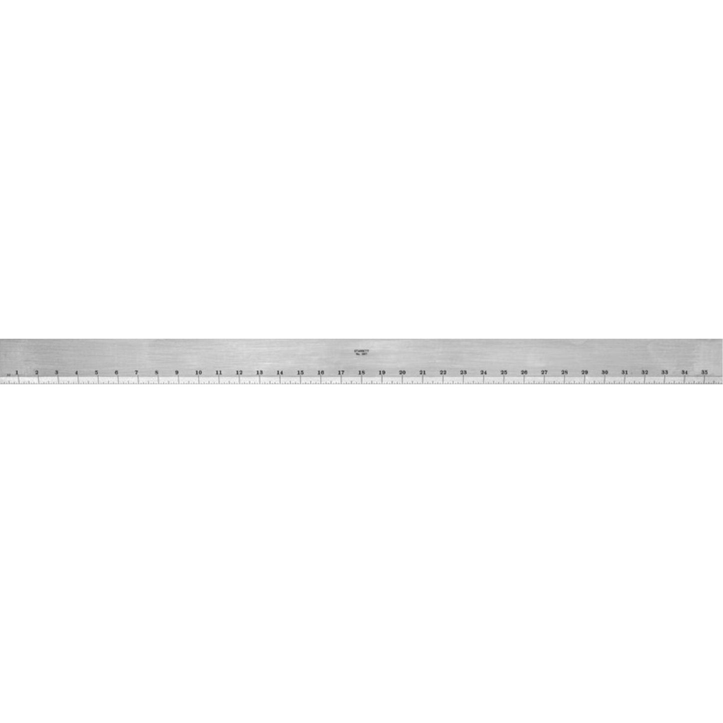 387 Series Steel Straight Edge with Bevel & Graduated Edge, 36" L, 2-13/32" W, 7/32" Thickness