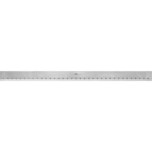 387 Series Steel Straight Edge with Bevel & Graduated Edge, 36" L, 2-13/32" W, 7/32" Thickness