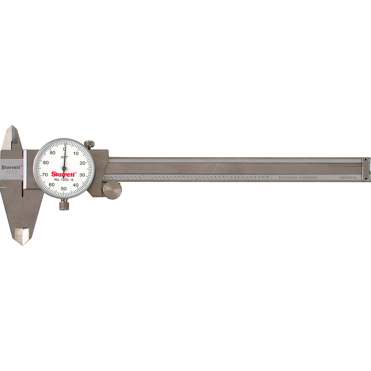 Dial Calipers, 0.1" Resolution, 6" Range