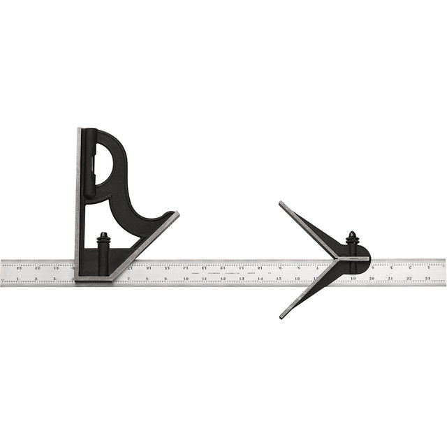 Combination Square with Square Head, 24" L, Steel