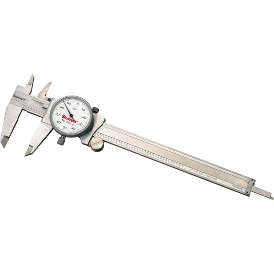 Dial Calipers, 0.1" Resolution, 8" (203.2 mm) Range