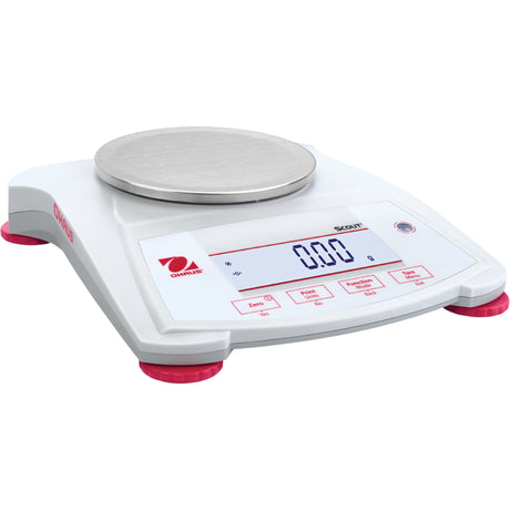 Scout SPX Portable Electronic Balance, 220 g Cap., 0.01 g Graduations