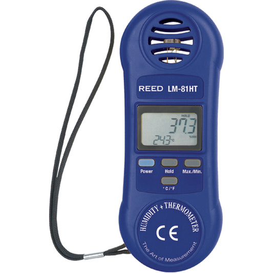 Thermo-Hygrometer with ISO Certificate, 10% - 95% RH, 32° - 122° F ( 0° - 50°C )
