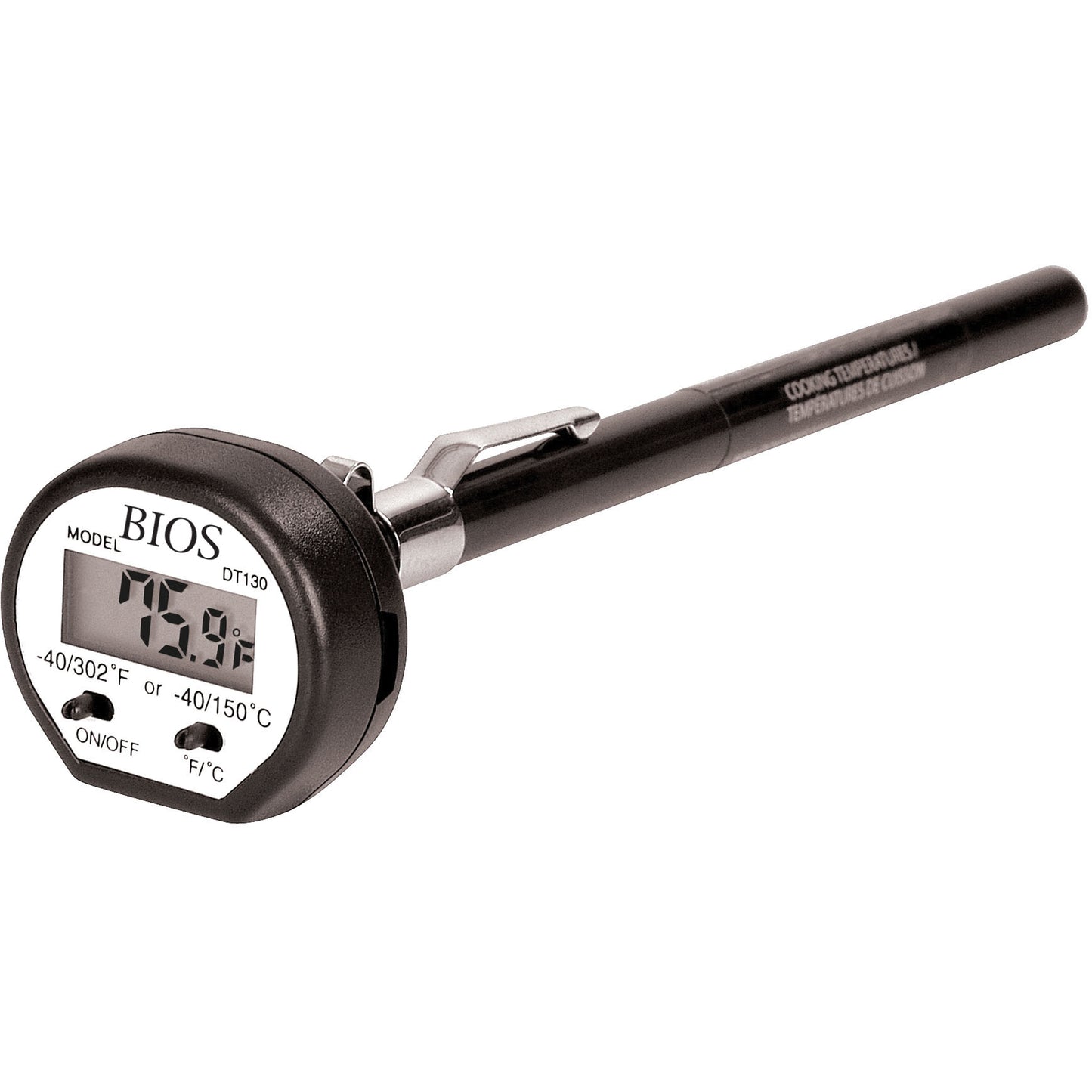 Stem Thermometers, Contact, Digital, -40.0-302.0°F (-40.0-150.0°C)