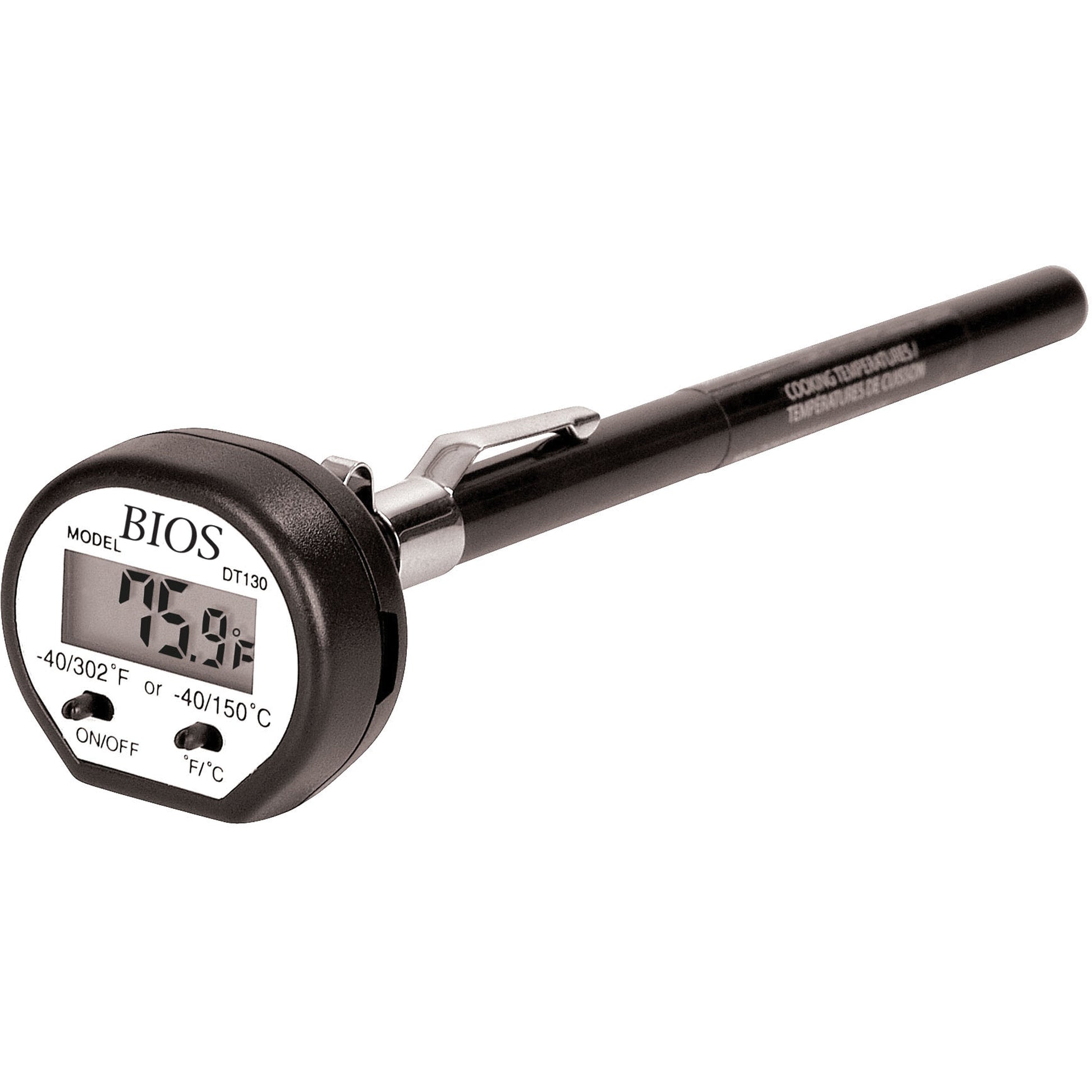 Stem Thermometers, Contact, Digital, -40.0-302.0°F (-40.0-150.0°C)