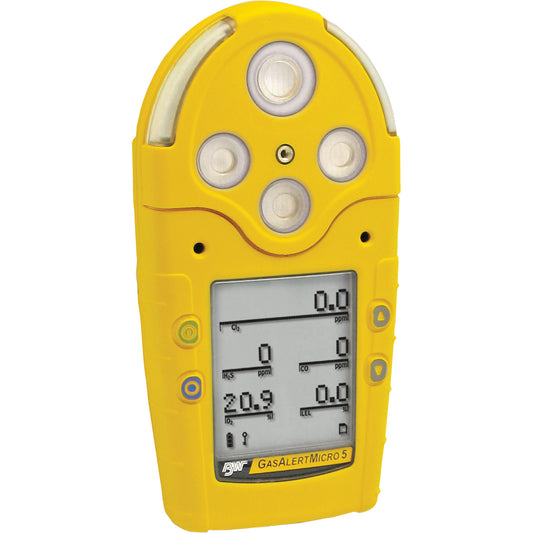 Honeywell BW™ GasAlertMicro 5 Series Multi-Gas Detectors, 5 Gas, CO/H2S/LEL/O2/SO2