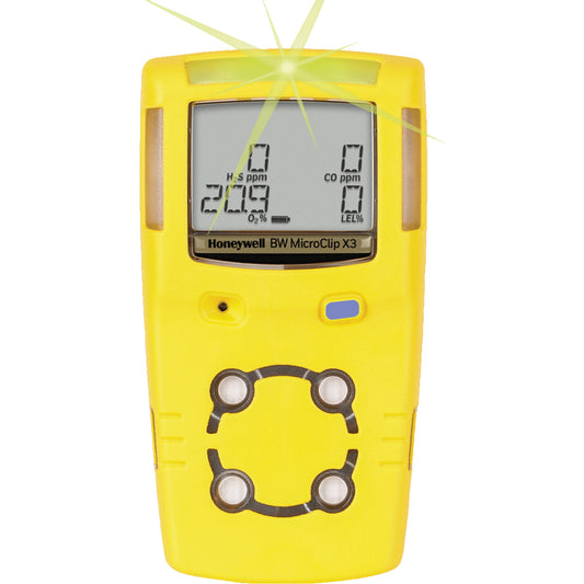 Honeywell BW™ MicroClip X3 Multi-Gas Detector, 3 Gas, LEL - H2S - O2