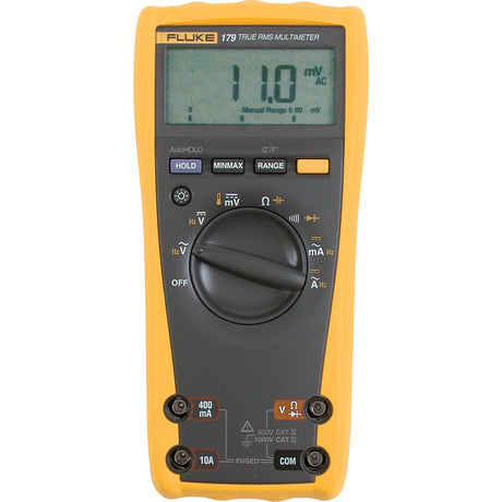 179 True-RMS Digital Multimeter, AC/DC Voltage, AC/DC Current