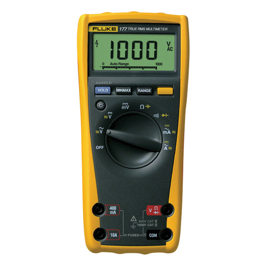 177 True-RMS Digital Multimeter, AC/DC Voltage, AC/DC Current