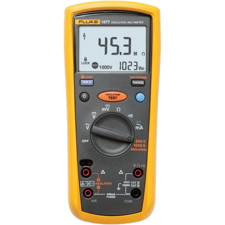 1577 Insulation Multimeter, 1000 V AC, 1000 V DC, 400 mA AC, 400 mA DC