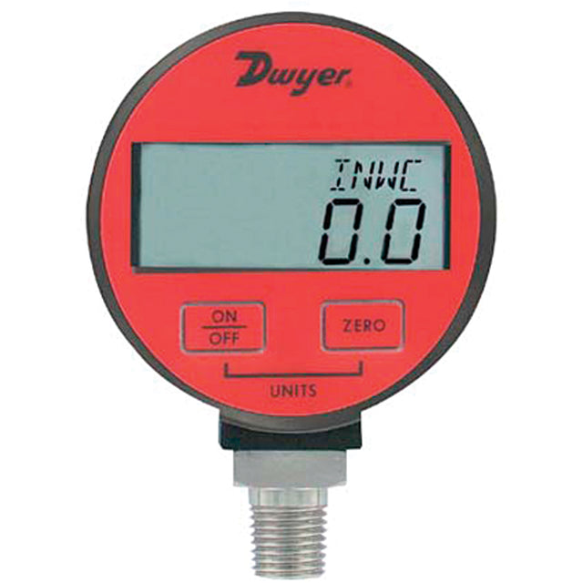 Pressure Gauge, 2-31/50" , 30 psi, Bottom Mount, Digital