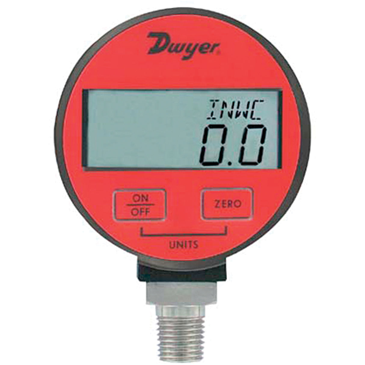 Pressure Gauge, 2-31/50" , 30" Hg Vac., Bottom Mount, Digital