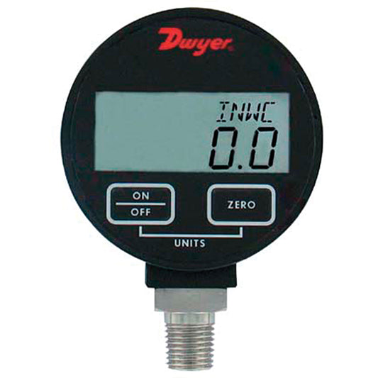 Pressure Gauge, 2-31/50" , 500 psi, Bottom Mount, Digital