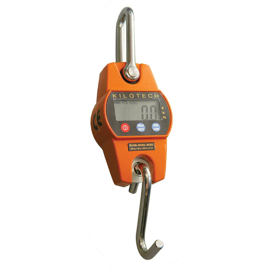 Mini Digital Crane Scales, 300 lbs./136.07 kg Capacity, 0.1 lbs. / 0.05 kg Graduations