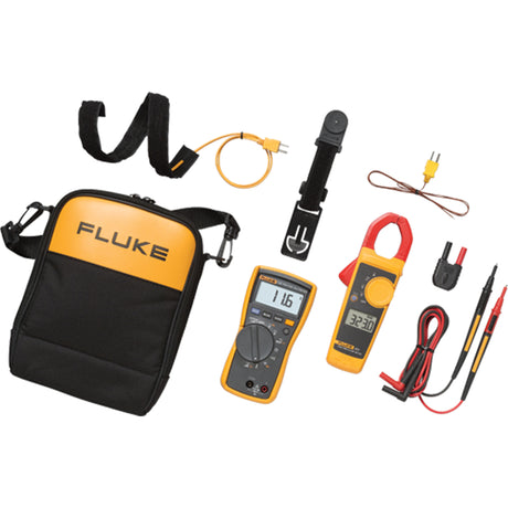 116/323-KIT Multimeter and Clamp Meter Kit, AC/DC Voltage, AC Current
