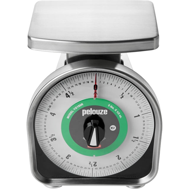 Pelouze Mechanical Portion Control Scale, 5 lbs. / 2.3 kg Cap., 10 g / 0.5 oz. Graduations