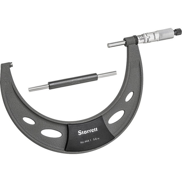 Outside Micrometer, With Ratchet Stop, 5" - 6"