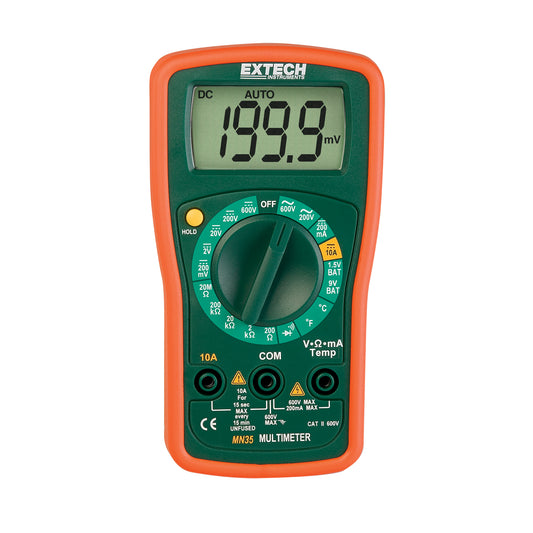 Digital Mini Multimeter, AC/DC Voltage, DC Current