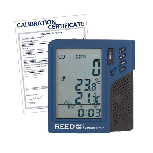 Carbon Monoxide Monitor with Temperature & Humidity (includes ISO Certificate)