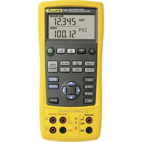725 Multi-Function Process Calibrator, Without Data Logging, Portable, 1 Processes