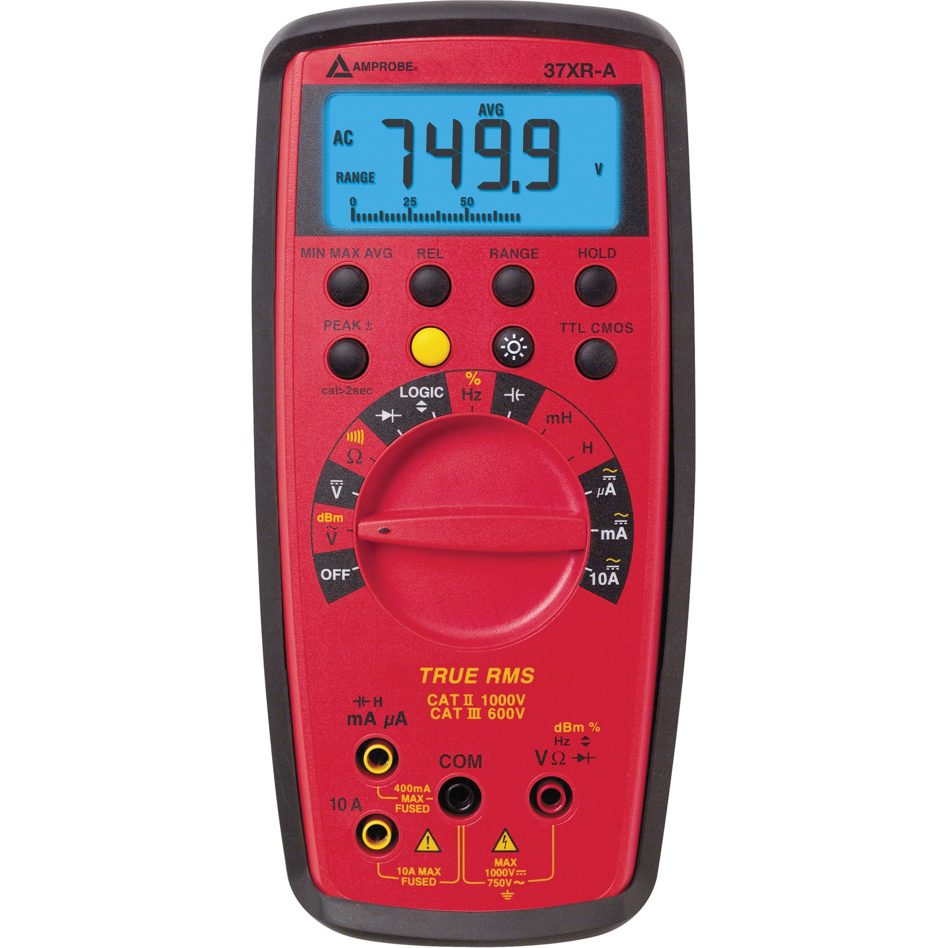 37XR-A True RMS Digital Multimeter, AC/DC Voltage, AC/DC Current