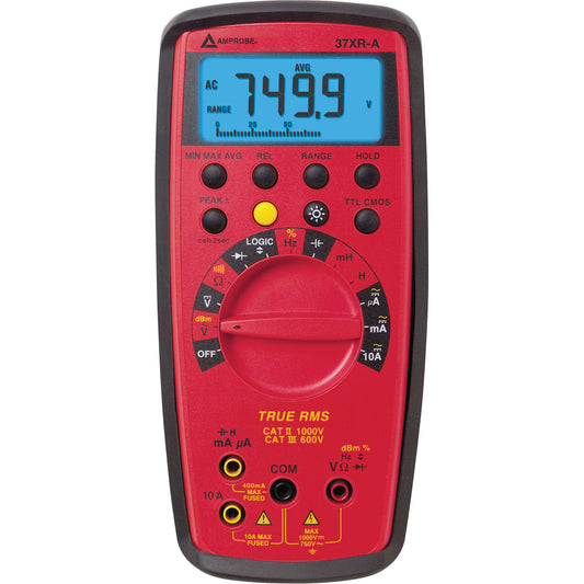 37XR-A True RMS Digital Multimeter, AC/DC Voltage, AC/DC Current