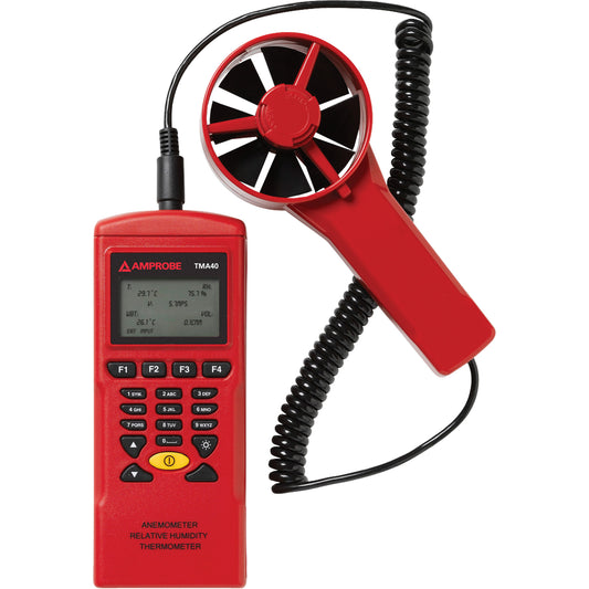 TMA40-A Anemometer, Data Logging, 0.4 - 32 m/sec Air Velocity Range